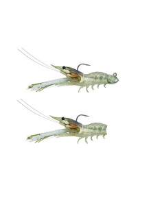 Live Target Shrimp 85mm 11gr Cor:Grass Shrimp